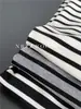 Camiseta de Manga Corta a Rayas Color Block de Lyocell Tencel para Mujer, Camiseta Casual Holgada de Cuello Redondo, Camiseta Básica de Moda, Primavera/Verano 2026