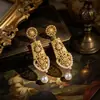 Brincos Vazados de Flor Vintage Estilo Corte Medieval Moderno Brincos Fashion Distintos Brincos Versáteis Luxo Leve Brincos de Alta Qualidade
