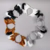 Diademas de Peluche Orejas de Gato Hechas para Cruce de Fronteras, Disfraces de Fiesta, Accesorios para Actuaciones, Accesorios para el Cabello de Orejas de Zorro para Halloween