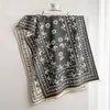 Nuevo pañuelo jacquard vintage transfronterizo para mujer, chal grande de cachemira sintética para otoño e invierno, abrigo exterior cálido de alta gama con borlas