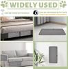 Almohadilla rascadora para gatos, almohadilla de sisal, color gris sólido, resistente al desgaste, cómoda, suave y resistente a los arañazos, pegatinas de pared verticales para sala de estar, almohadilla rascadora para gatos