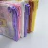 Serie de Dibujos Animados Linda Mini Bolsa de Malla con Cremallera Bolsa Pequeña para Documentos Portatarjetas Billetera para Monedas Almacenamiento de Tarjetas Bolsa para Recibos