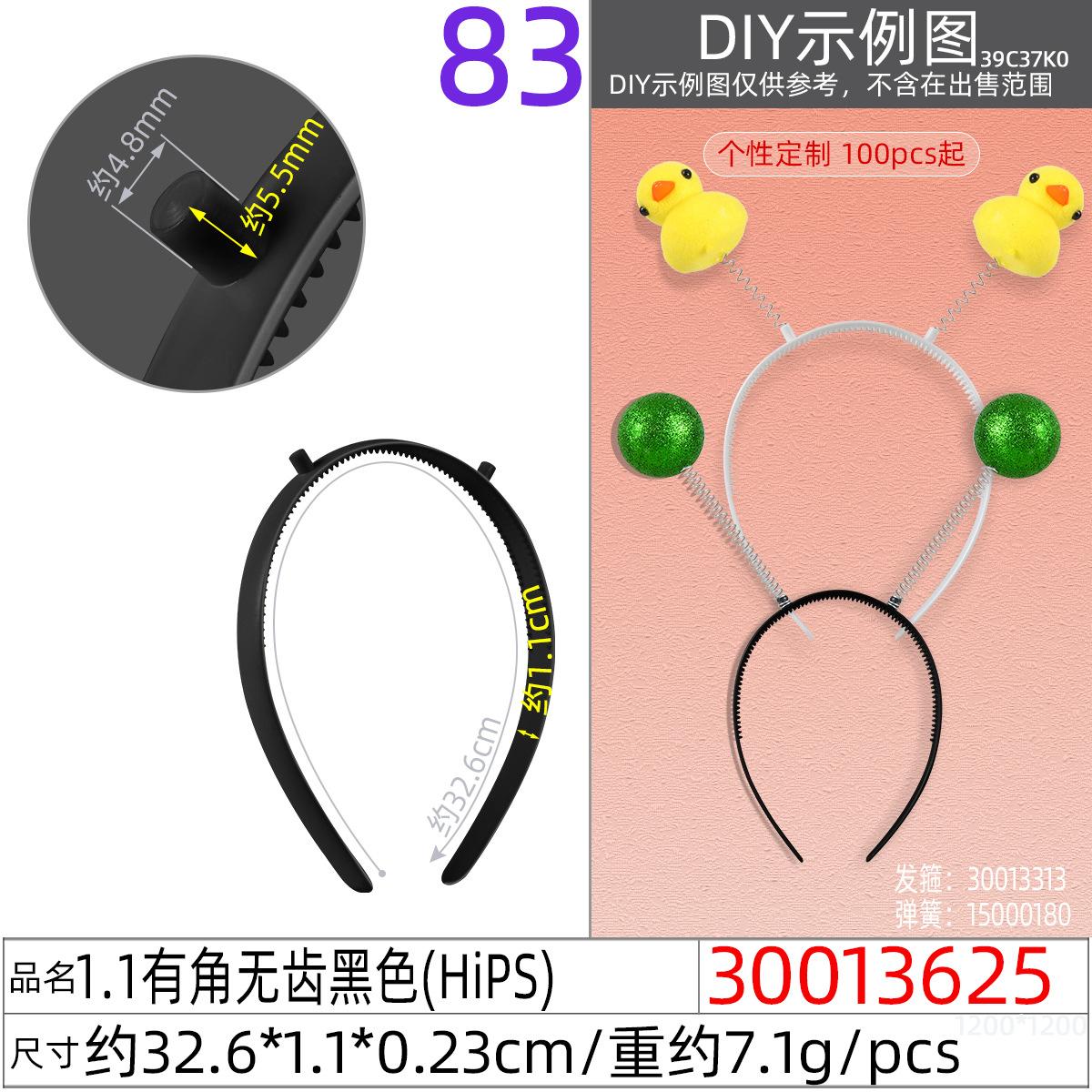 30013625#1.1有角有齿黑色
