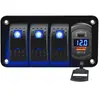 Carregador de Carro Mais Vendido Peças de Modificação para Carros e Iates Interruptor Formato de Barco com Luz de LED Carregador de Carro Combinado para Ônibus e RV