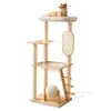 Marco de escalada para gatos de madera maciza, casa para gatos, árbol para gatos, marco de escalada todo en uno para gatitos, rascador para gatos tipo cápsula espacial