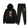 Comércio exterior novo animal rapsódia BEASTARS casal moletom com capuz leggings terno de duas peças
