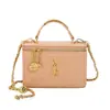 Bolsa de mão estilo Chanel 2026 novo modelo padrão diamante corrente de bolinhas douradas bolsa para mulheres versátil transversal mini bolsa de maquiagem