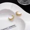Brincos de Pérola Coreanos de Alta Qualidade 2026, Agulha de Prata Estilo Vintage Chanel Diamante Colorido Estrela de Oito Pontas Brincos de Tarraxa Atacado