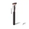Brocha para Base 170, Maquillaje de Base Sin Rastro, Brocha para Base y Corrector de Cabeza Grande Inclinada, Brocha de Maquillaje Suave que No Absorbe Polvo para Principiantes