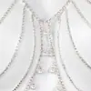 Joyería Popular Transfronteriza Cadena para el Cuerpo de Bikini Sexy con Pedrería y Perlas Conjunto para Vacaciones en la Playa