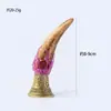 Pedra Lapidada de Cristal Natural Transfronteiriça Coluna de Cristal Árvore da Vida Sino Criativo Sino de Mão Adorno de Decoração de Adereço de Halloween