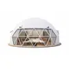 Diámetro 8m Área Transparente Cúpula de Cristal Habitación Cielo Estrellado Tienda de Hotel Esférica Resort Aislamiento Térmico Aislamiento de Calor Tienda de Alojamiento