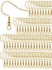 100 Piezas Ganchos para Aretes con Bola y Espiral Alambre para Oreja Chapado en Plata con Caja de Almacenamiento Transparente Kit para Hacer Manualidades