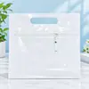 Bolsa de embalaje de PVC de película plástica, bolsa de lavado, bolsa de almacenamiento de archivos de PVC esmerilado, bolsa de cosméticos portátil de PVC
