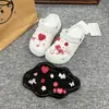 Moda Versátil Novo Tamanco Sapato Fivela Doce Coração Cachorrinho Alta Costura Moda Estilo Fada Fivela de Sapato