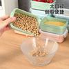 Mini simples elegante geladeira fresh-keeping caixa pequena lancheira cozinha lancheira caixa de armazenamento de plástico caixa retangular fechada atacado