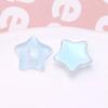 Verano hielo a través de textura de vidrio lentejuelas resina estrella de cinco puntas diy dulce niña tocado accesorios para el cabello parche accesorios