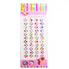 Pulsera de princesa de dibujos animados, gema, pegatinas de diamantes de imitación brillantes 3D, accesorios creativos para teléfono DIY, pegatinas de cara de diamante