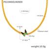 Collar de Cadena de Eslabones de Lujo Europeo y Americano de Alta Gama con Colgante de Mariposa Elegante con Goteo de Aceite, Joyería para Mujer sin Color de Acero Titanio