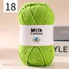 Ovillo de Hilo de Algodón Leche de 5 Hebras DIY Suéter para Muñeca Bufanda Sombrero Hilo de Algodón Algodón Material Transparente Fabricante de Hilo Venta al por Mayor