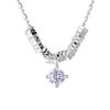 Nicho Luxo Acessível Prata Quebrada Strass Prata 925 Banhada Colar Feminino Simples Elegante High-End Corrente Clavicular Gelo Moído