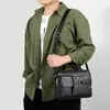 Bolso de Hombro Único para Hombre Gran Capacidad Bolso Cruzado para Hombre Bolso de Hombro para Viajes de Negocios Casual Bolso para Computadora de PU