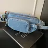Riñonera de Pecho de Mezclilla Estilo Japonés para Mujer 2026 Nueva de Moda Nicho Mochila Pequeña Riñonera para Mujer Bolso Cruzado Casual Versátil