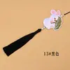 Pingente Borla Coelho de Jade Bordado Novo Estilo Nacional Chinês Estilo Antigo Ornamento de Lapela Hanfu Qipao Pingente de Bolsa Souvenir