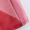 Vestido de Satén de Seda con Estampado Geométrico Nuevo Fengchun para Mujer Europeo y Americano 2025 11234