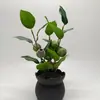 Flores Artificiales, Plantas Falsas para Decoración de Sala de Estar, Plantas Verdes Artificiales de Pie para Dormitorio, Adornos en Maceta, Decoración de Interior Monstera, Plantas Falsas