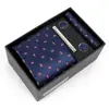 Corbata de Alta Gama con Personalización de Logo, Set de Regalo de Corbata en Caja, Ropa Formal para Hombre, Corbata de Alta Gama para Bodas y Negocios para Hombres