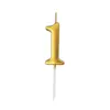 Vela de Aniversário Caixa de PVC Caixa com Número de Vela Decoração de Atmosfera de Festa Velas de Aniversário Estilo Europeu Números