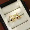 Brincos Europeus e Americanos Transfronteiriços Gordinhos em Forma de Gota Vazados Brincos de Stud com Atmosfera Estilo Frio Reparo Personalidade Brincos de Osso da Orelha