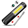 Linterna LED potente transfronteriza, recargable, multiusos, de largo alcance, portátil, ultrabrillante, para uso doméstico, pequeña, mini, portátil, luz lateral.