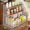 Prateleira de Armazenamento para Mesa de Escritório Armazenamento para Sala de Estar Doméstico Mesa de Centro de Mesa Prateleira de Balcão Multicamadas Prateleira para Mesa de Jantar da Cozinha Prateleira para Copos de Água
