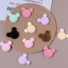 Peluche Caricatura Colorido Cabeza de Mickey Oso Pasador Tocado Pendientes Flor para Zapato Parche Accesorios para Joyería DIY Venta al por Mayor