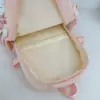 Mochila leve de cor sólida estilo japonês, adequada para viagens ao ar livre, com grande capacidade, versátil para uso casual e ideal como mochila para o dia a dia para estudantes universitários.
