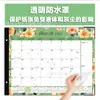 Calendário Floral 2026 com Marcadores de Feriados, Calendário de Mesa Universal para Casa e Escritório, Ilustração de Desktop para Casa