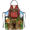 Novo Conjunto de Aventais Impermeáveis para Casal da Amazon para Oktoberfest, Festival Tradicional de Cerveja Bávara, Um Conjunto Disponível para Dropshipping