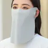 Máscara de Proteção Solar Longa Verão Proteção Rosto e Pescoço Leve Fashionável Respirável Grande Pele de Gelo Sensação Fresca Protetor Solar Ciclismo Escudo Facial