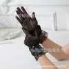 Guantes de Malla Delgada para Mujer Huecos Verano Sexy Encaje Elástico Negro Cheongsam Noche Show de Baile Shanghái