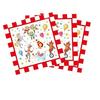 Tema de carnaval de circo de Amazon Decoración de fiesta de carnaval plato de papel desechable vaso de papel tenedor diseño de fondo