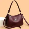 Bolso tipo dumpling, bolso de hombro y cruzado, nuevo de cuero suave, moda para todas las estaciones, bolso versátil para madres de mediana edad