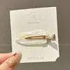 Elegante pinza para el pelo de acetato sin costuras para mujer, pinza lateral, pinza para flequillo, nuevo modelo de horquilla de celebridad de internet 2026, pinza para maquillaje, accesorio para el cabello