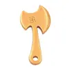 Pieza de Mango de Hacha Fu de Latón Personalizada Metal Hacha Puede Grabar LOGOTIPO Estilo Chino Souvenir Admite Personalización por Dibujo o Muestra