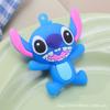 Llavero de Stitch Caja Sorpresa Perforadora Juguete Muñeca Bolsa Colgante Pequeño Accesorios DIY Hechos a Mano Venta al por Mayor Silicona Lindo
