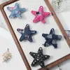 Moda Retro Estilo Páramo Multicolores Cuadros Estampado Leopardo Lentejuelas Estéreo Mezclilla Estrella Accesorios para Joyería DIY Colgante
