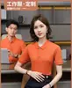 Camisa POLO Liso Cor Verão Gola Lapela Fábrica Restaurante Empresa Manga Curta Roupa de Trabalho Crachá no Peito Impressão de Logo Roupas de Grupo