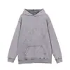 Sudadera con capucha lavada y desgastada de nuevo color para Otoño e Invierno, estilo High Street, tendencia nacional, sudadera original holgada de hombros caídos para hombre y mujer