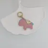 Llavero Hazte Rico Pronto Colgante Creativo de Caballo de Cuero Corazón de Pareja Caballo Llavero de Coche Funda de Teléfono Bolsa
